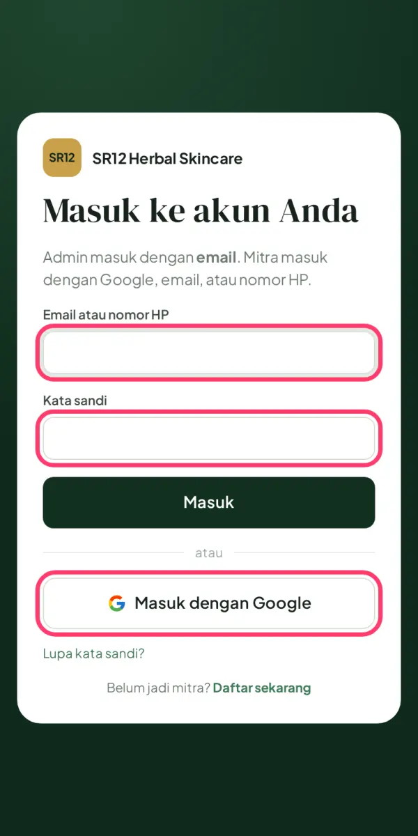 Masuk lagi kapan saja